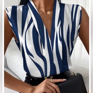 Modern Stripe Sleeveless Tank